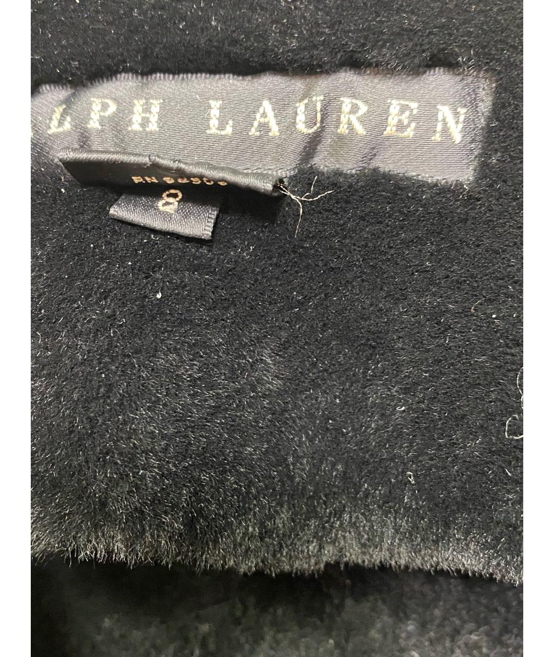 POLO RALPH LAUREN Черная меховая дубленка, фото 6