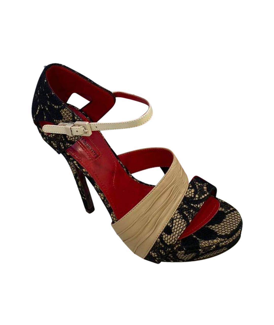 CESARE PACIOTTI Мульти кожаные босоножки, фото 1