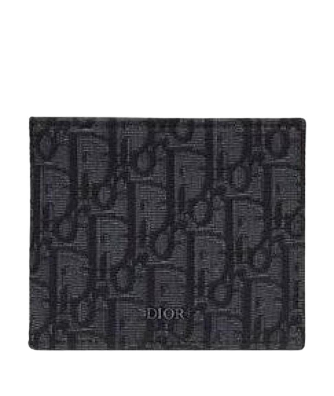CHRISTIAN DIOR Антрацитовый кошелек, фото 1