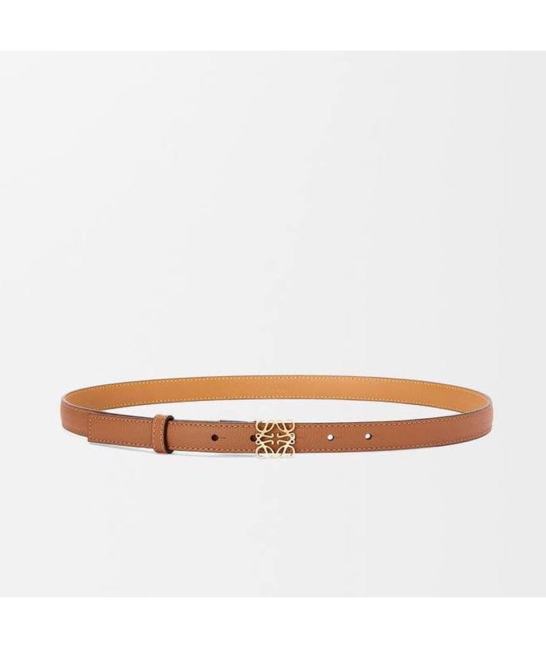 LOEWE Коричневый кожаный ремень, фото 5