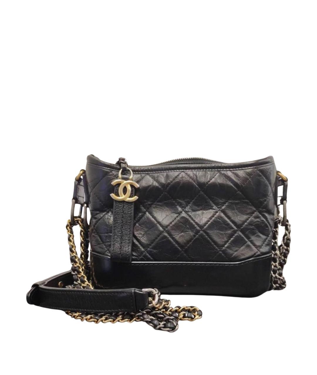 CHANEL Черная кожаная сумка через плечо, фото 1
