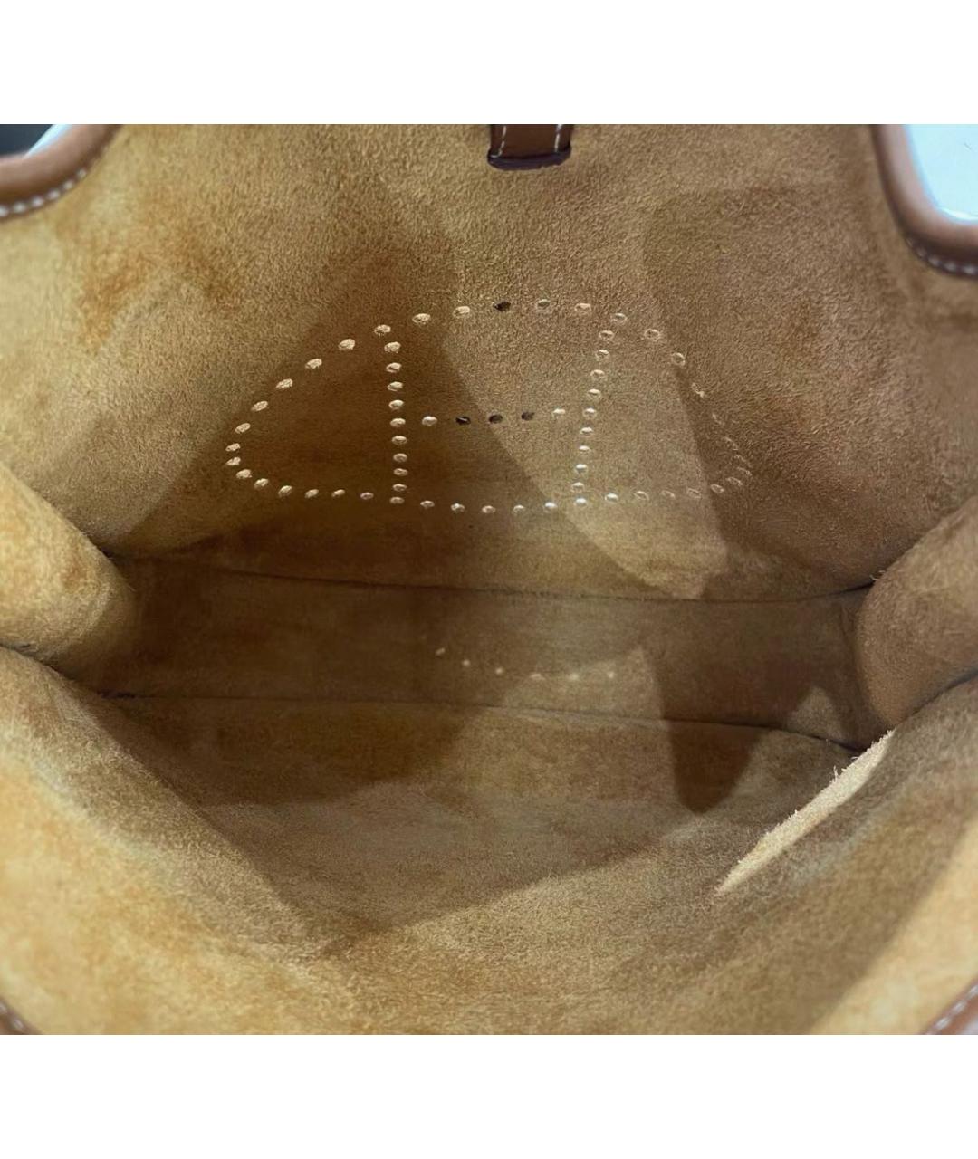 HERMES Коричневая кожаная сумка через плечо, фото 4