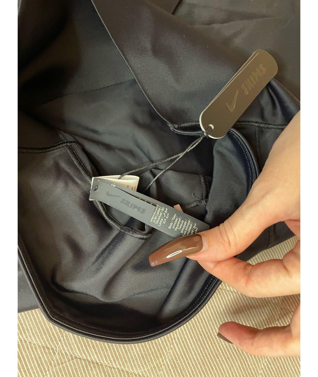 SKIMS Черные полиамидовые спортивные брюки и шорты, фото 5