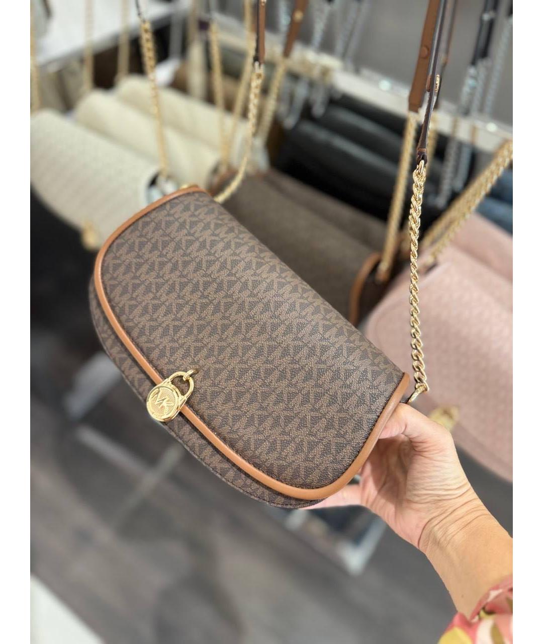 MICHAEL KORS Коричневая сумка через плечо, фото 7