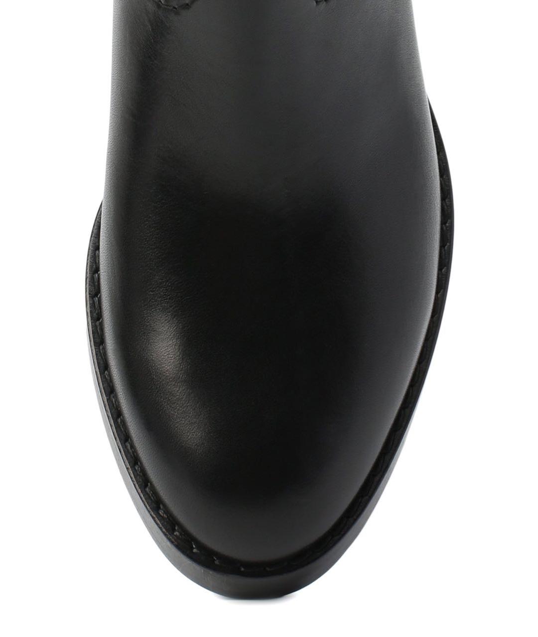 CELINE Черные кожаные полусапоги, фото 5