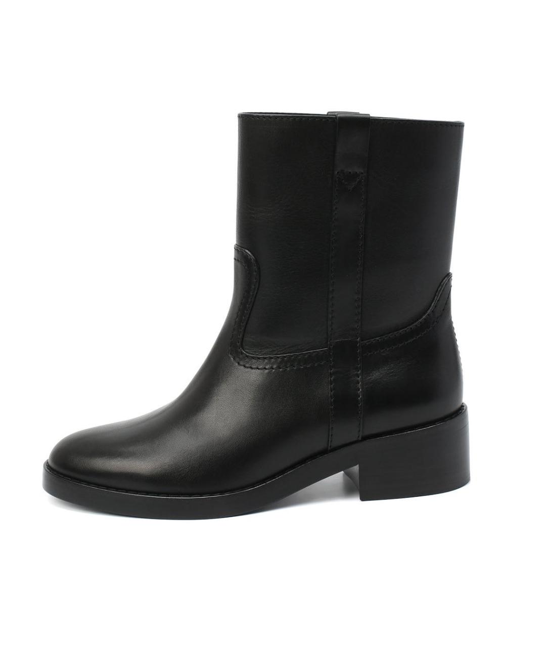 CELINE Черные кожаные полусапоги, фото 2