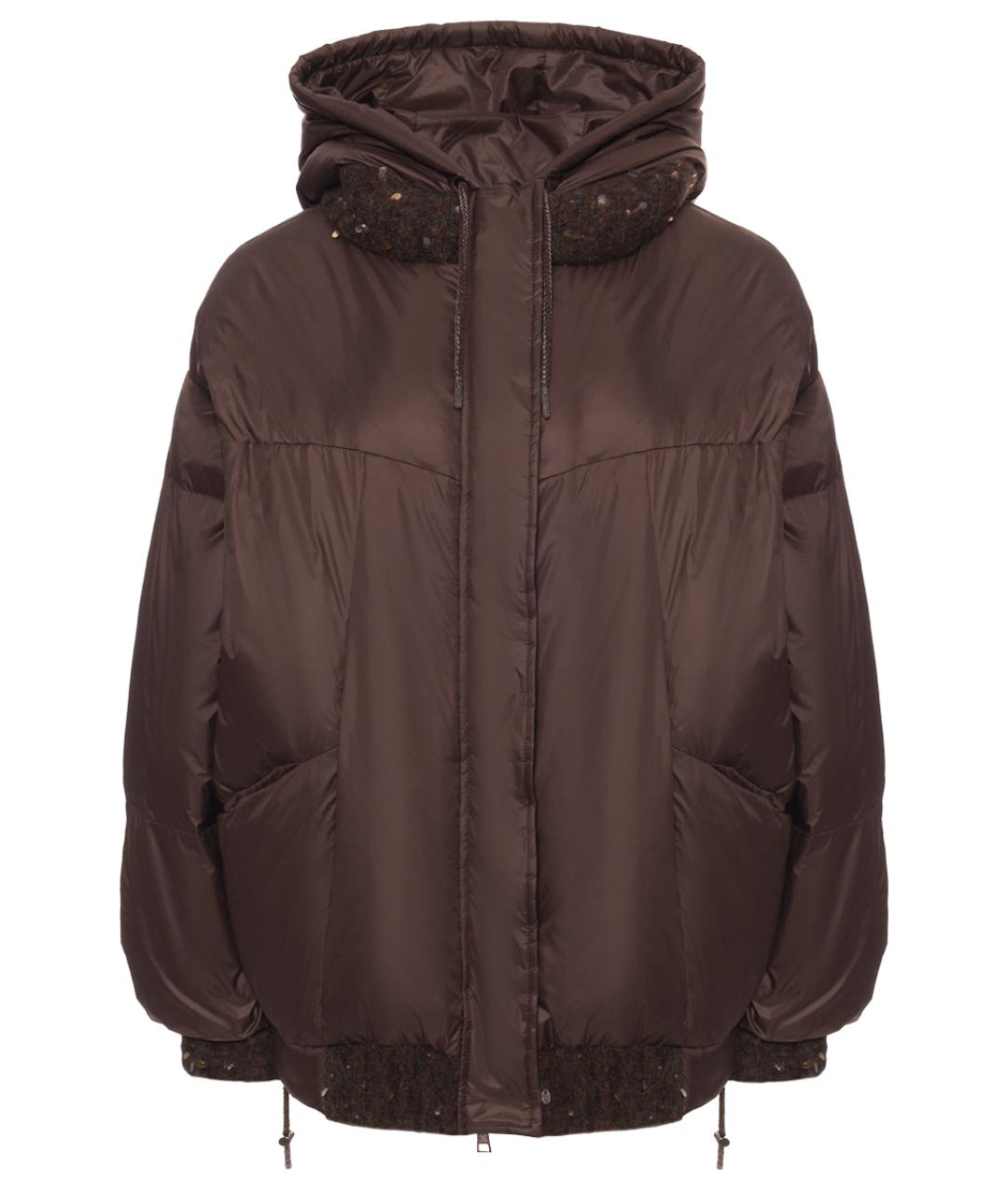 PANICALE Коричневый пуховик, фото 1