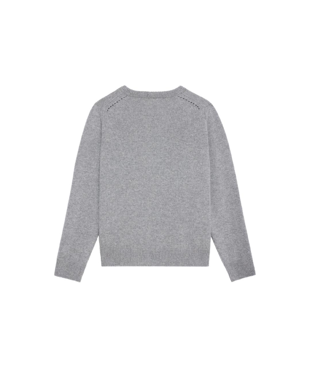 CELINE Серый кашемировый джемпер / свитер, фото 2