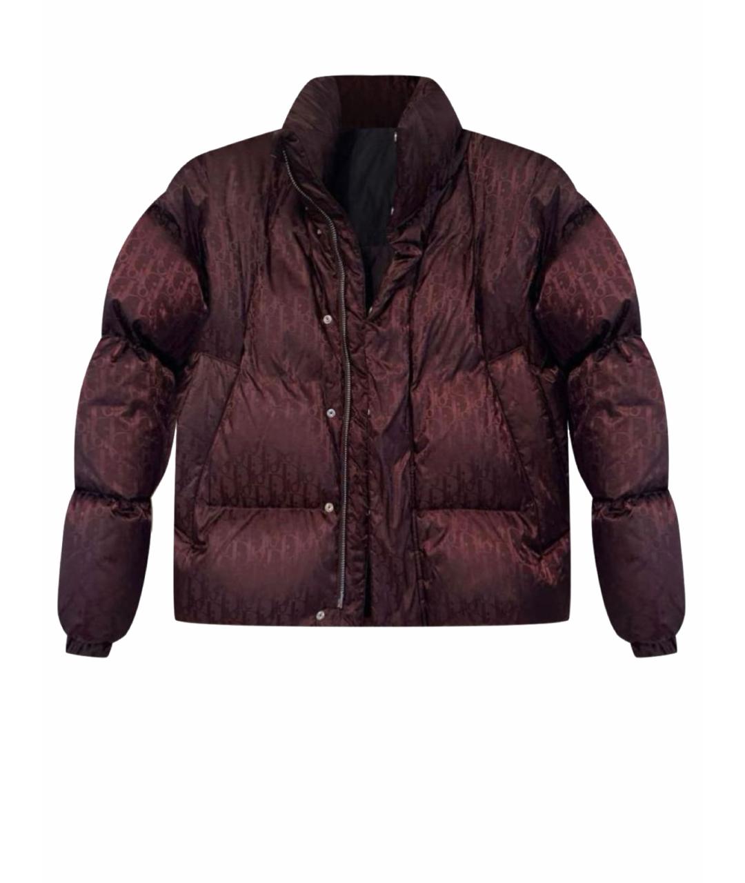 CHRISTIAN DIOR Бордовый полиамидовый пуховик, фото 1