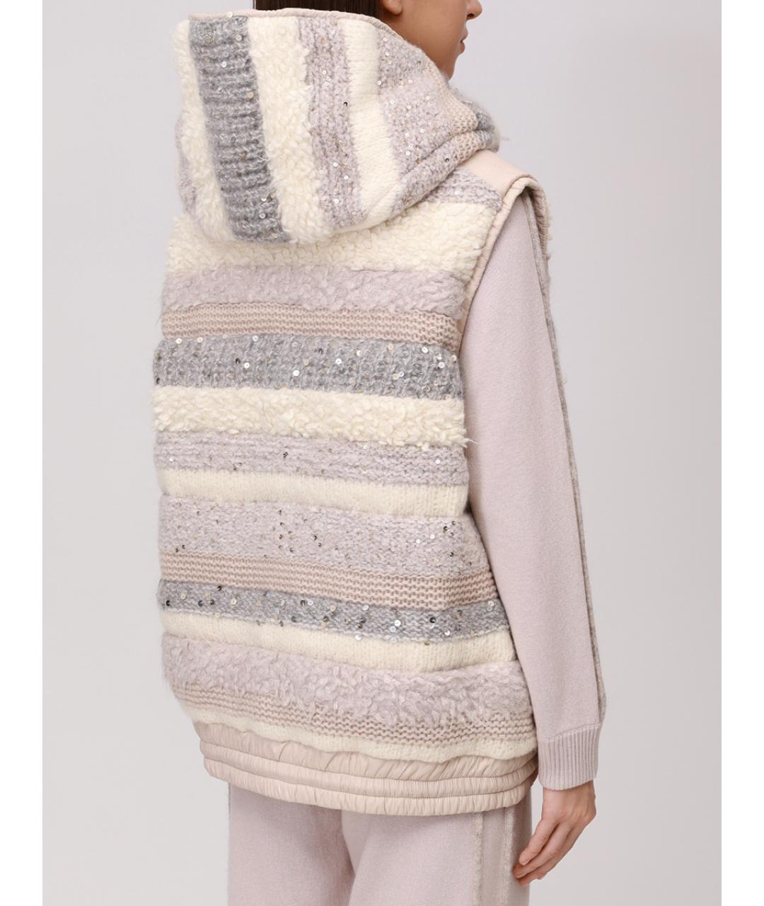 PANICALE Бежевый жилет, фото 3