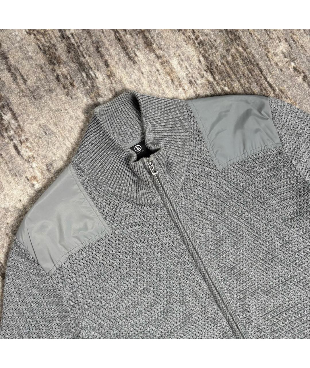 BOGNER Серебрянный хлопковый кардиган, фото 3