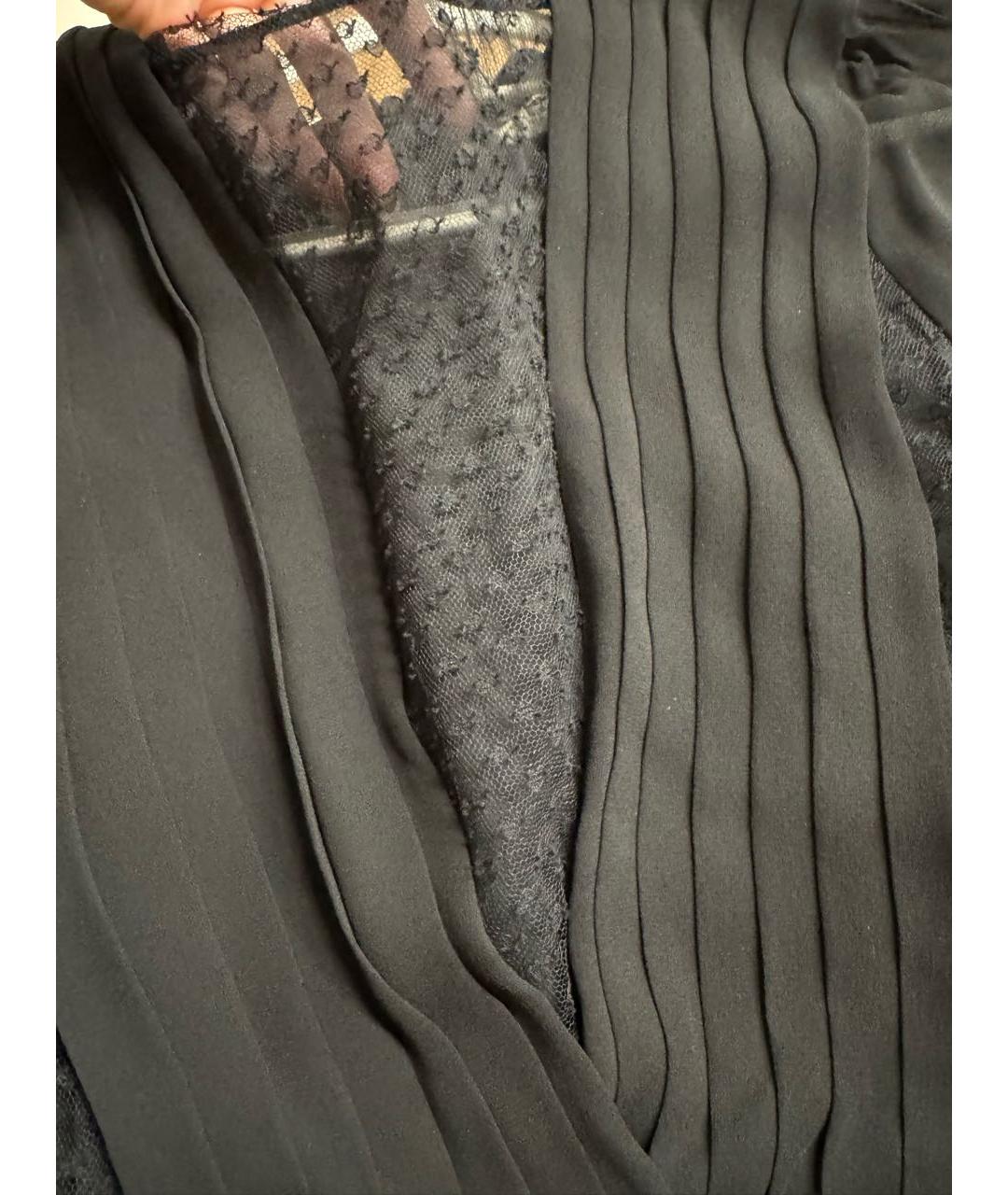 SAINT LAURENT Черное вискозное вечернее платье, фото 4