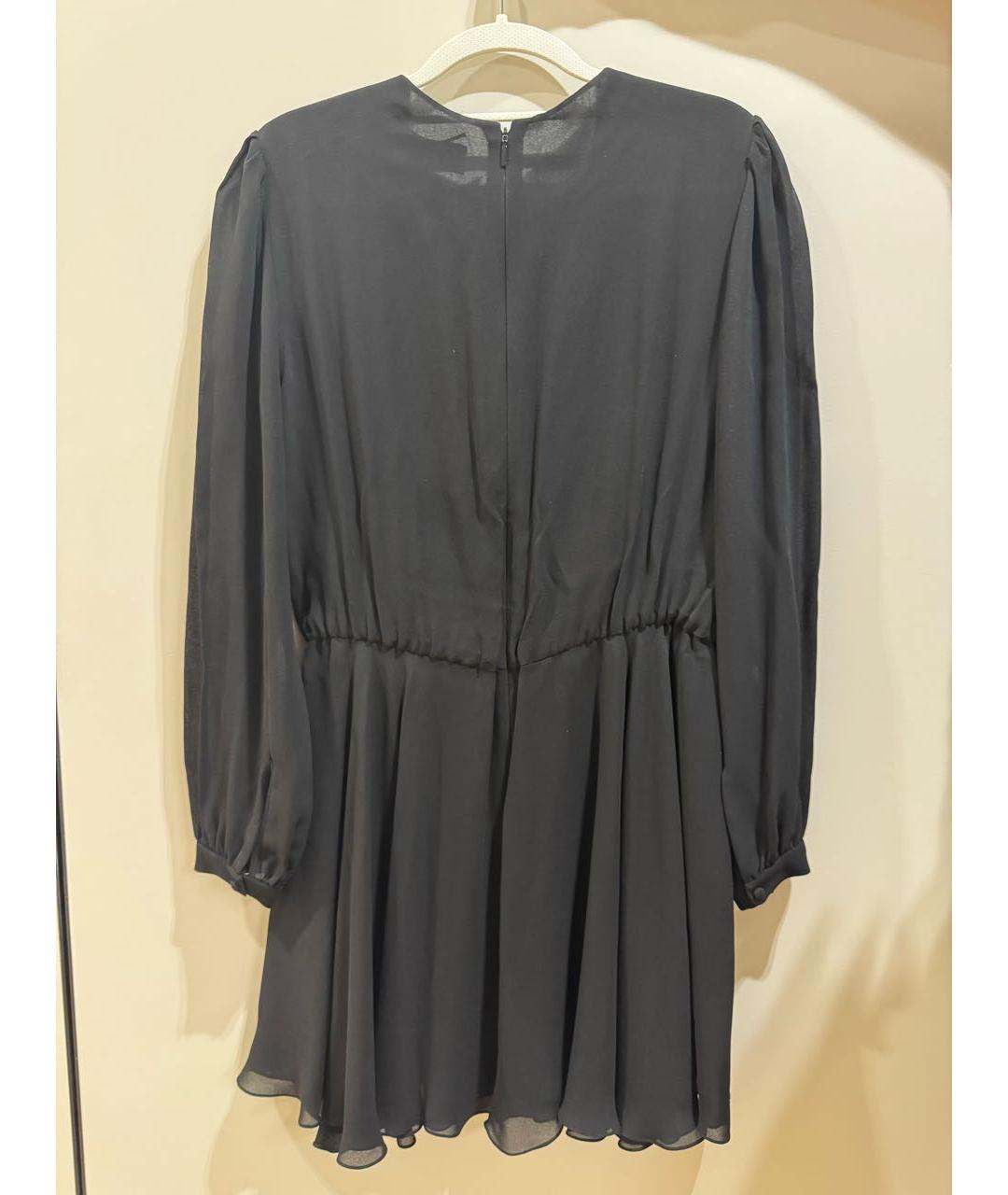 SAINT LAURENT Черное вискозное вечернее платье, фото 2