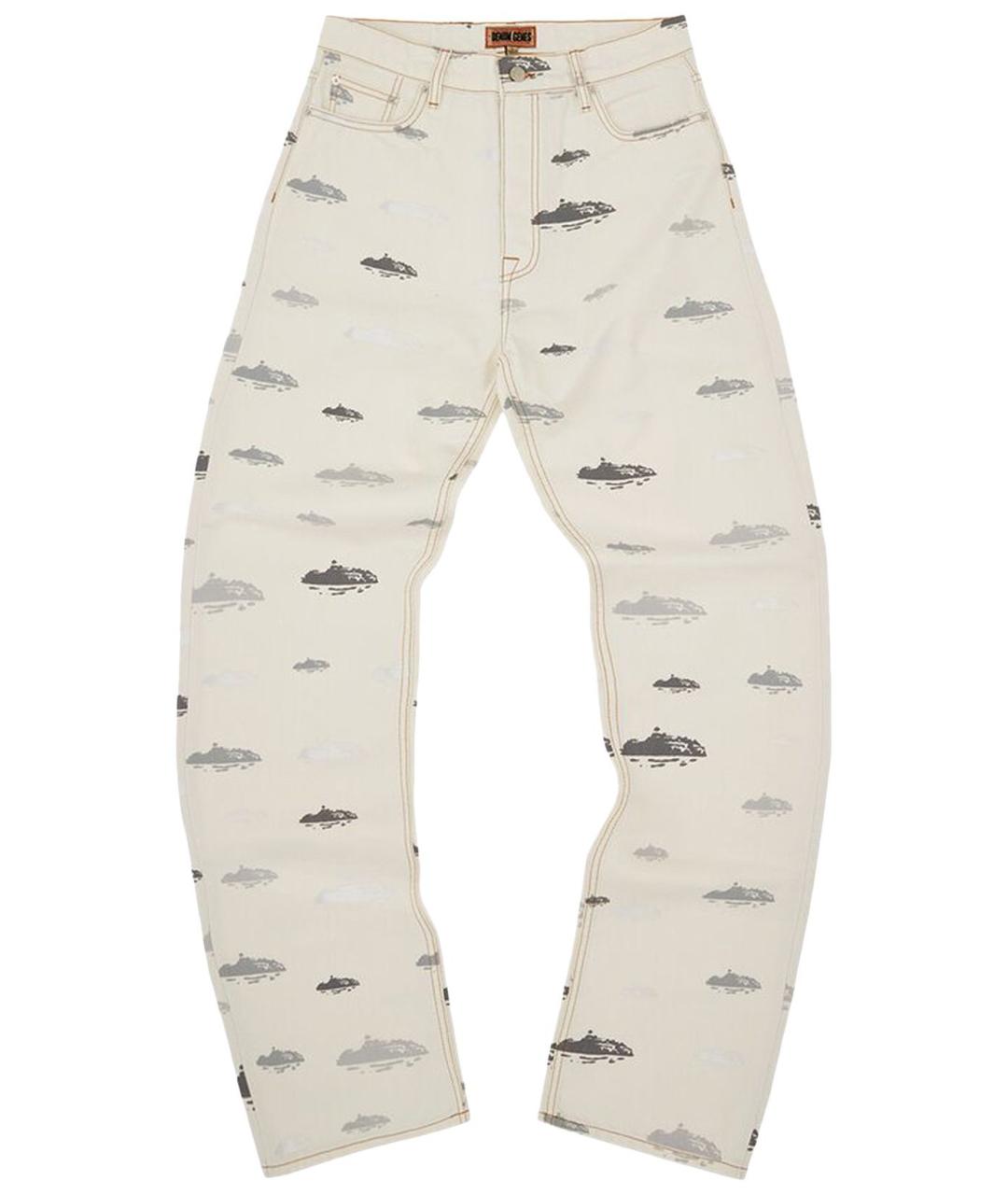 CORTEIZ Белые хлопковые джинсы, фото 6