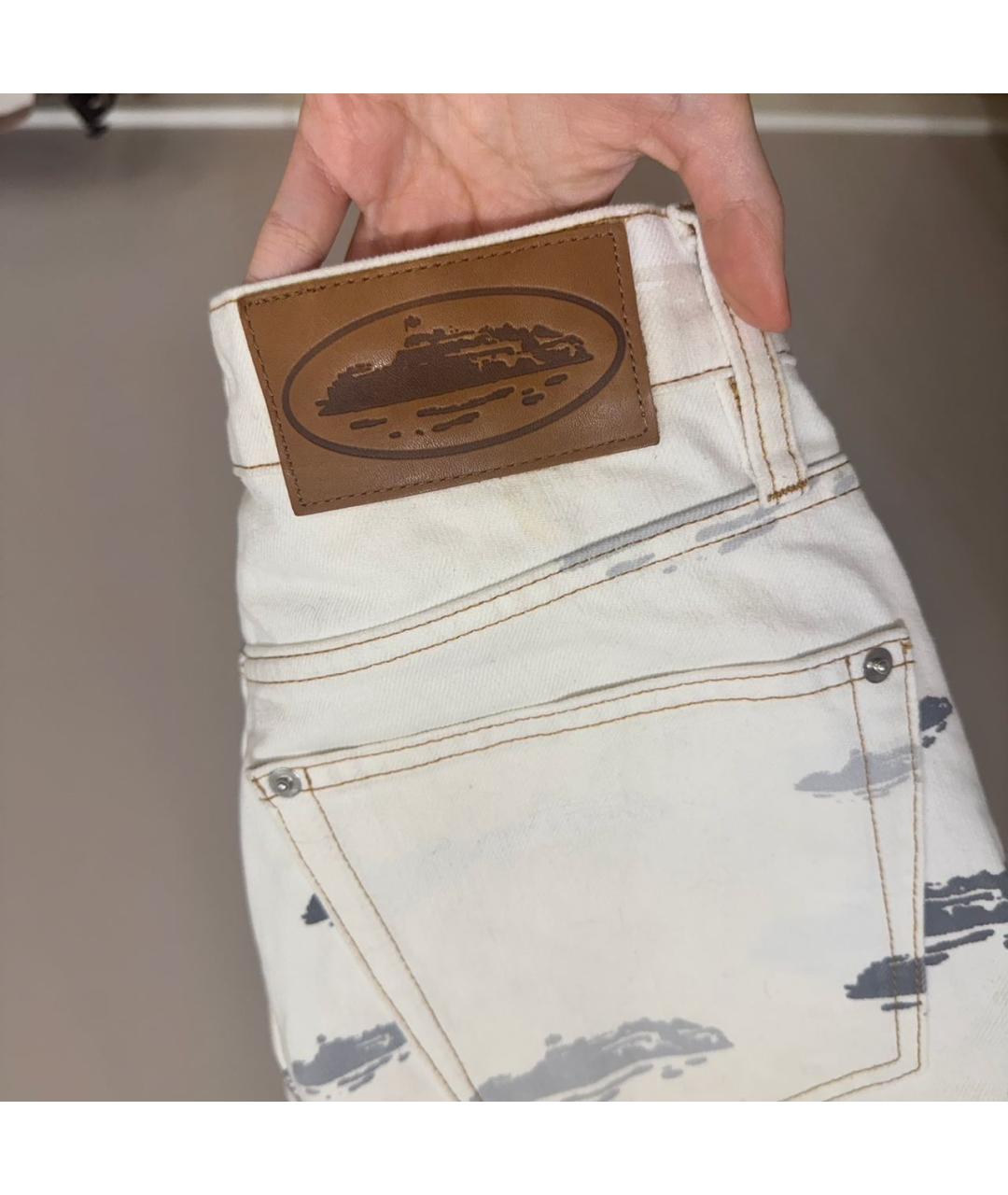 CORTEIZ Белые хлопковые джинсы, фото 4