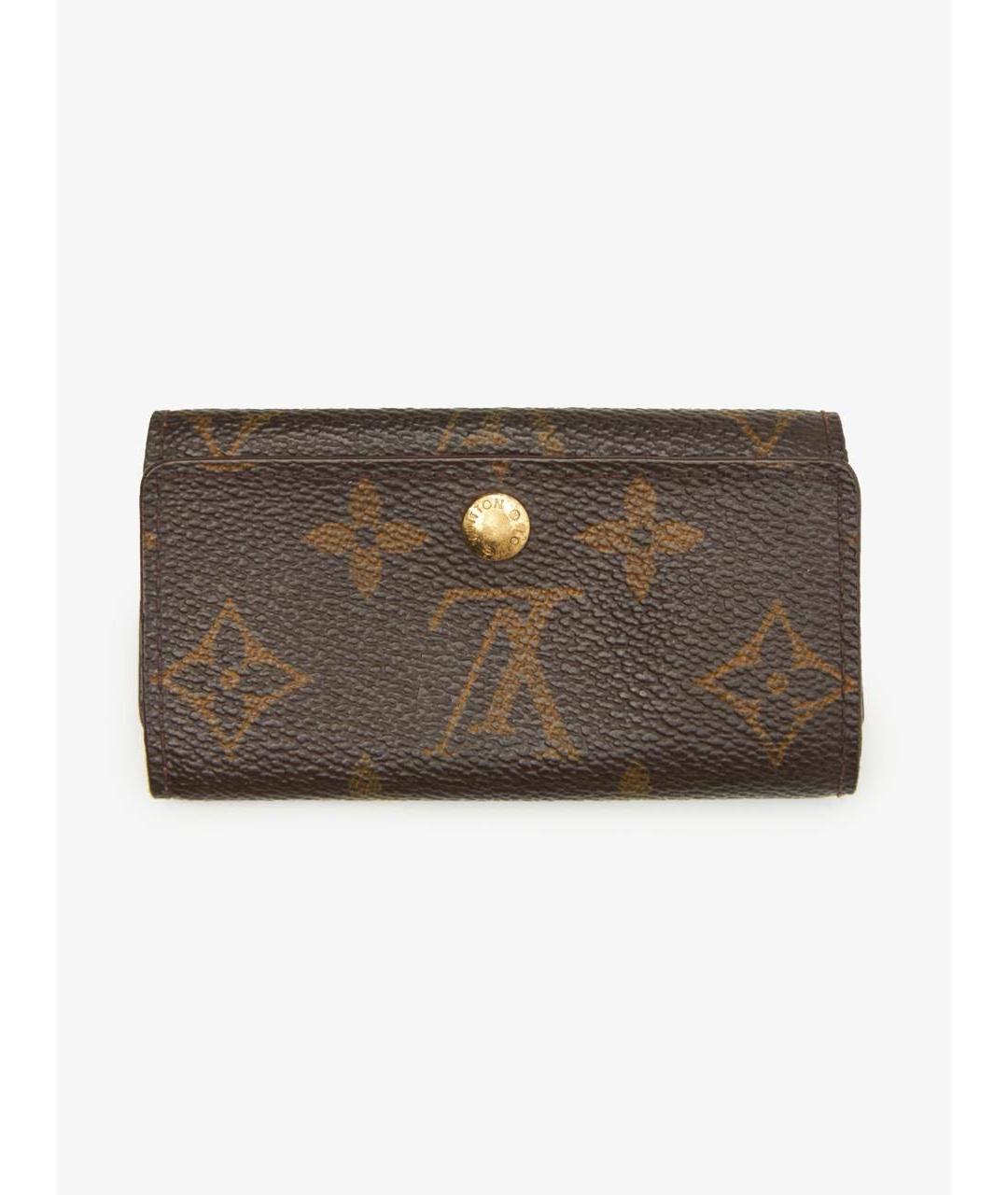 LOUIS VUITTON Коричневая ключница, фото 3