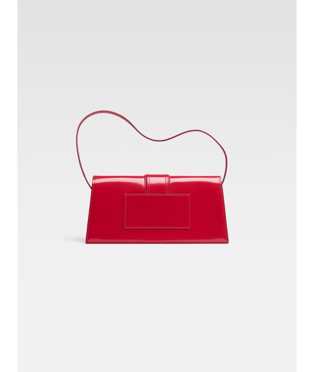JACQUEMUS Красная кожаная сумка через плечо, фото 2