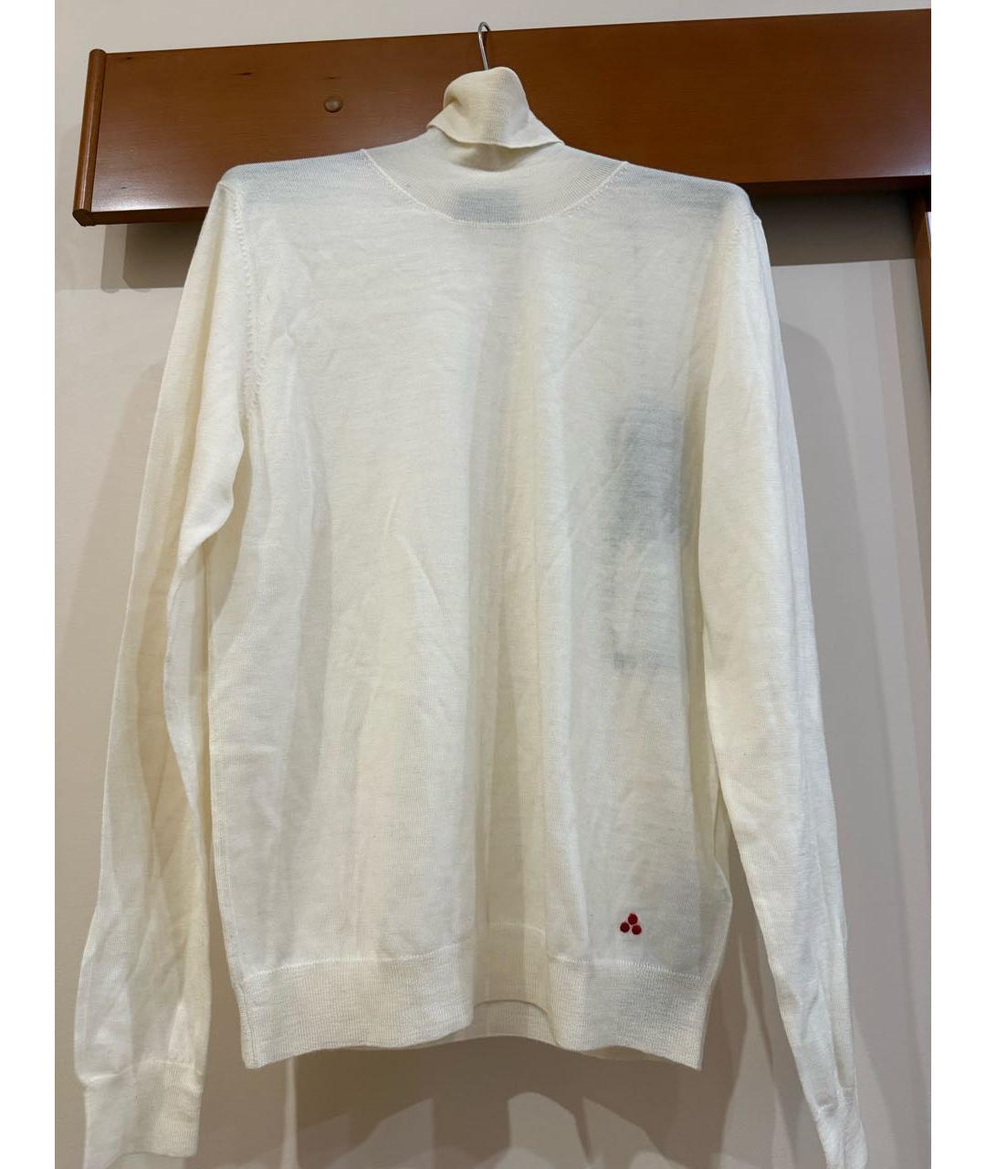 PEUTEREY Белая шерстяная водолазка, фото 8