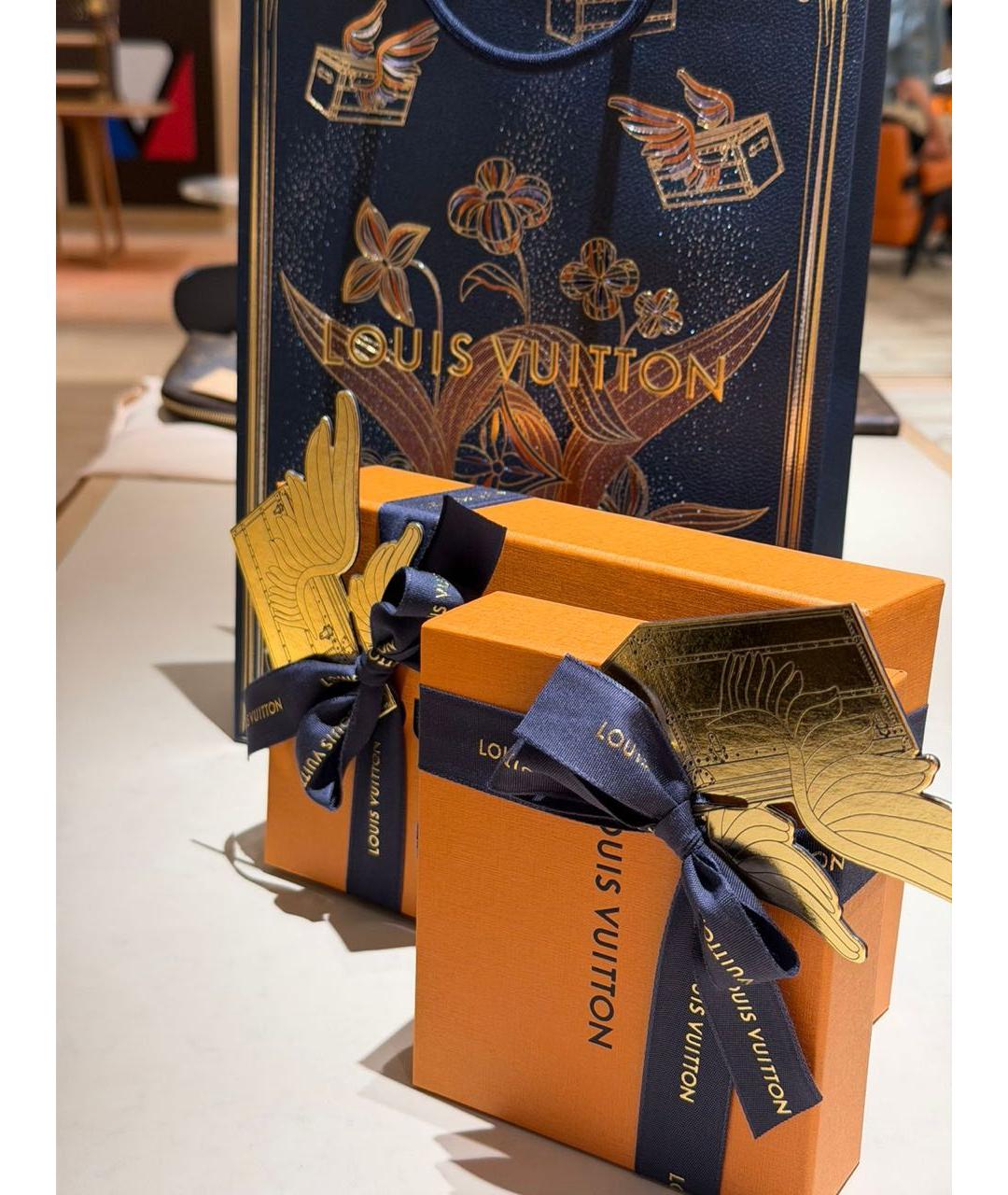 LOUIS VUITTON Золотые металлические серьги, фото 4