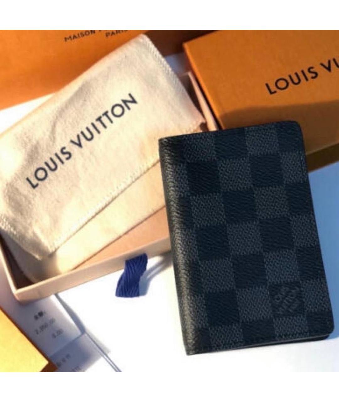 LOUIS VUITTON Черный кардхолдер, фото 7