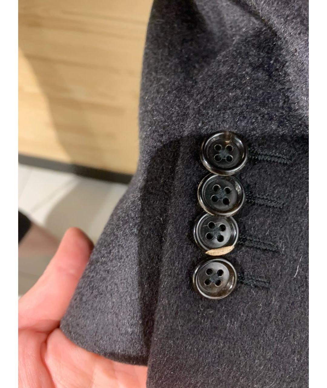 ERMENEGILDO ZEGNA XXX Черное кашемировое пальто, фото 4