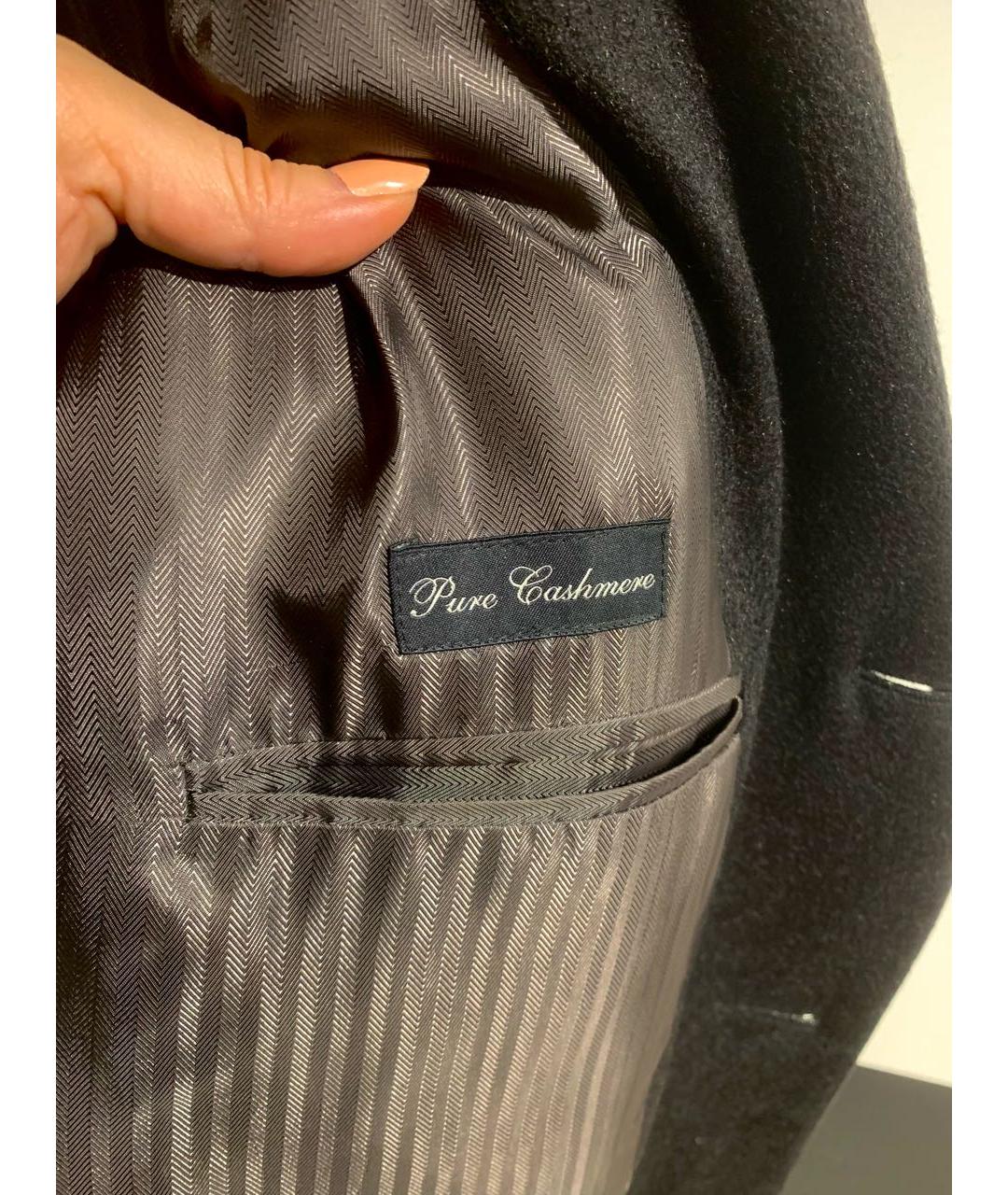 ERMENEGILDO ZEGNA XXX Черное кашемировое пальто, фото 5