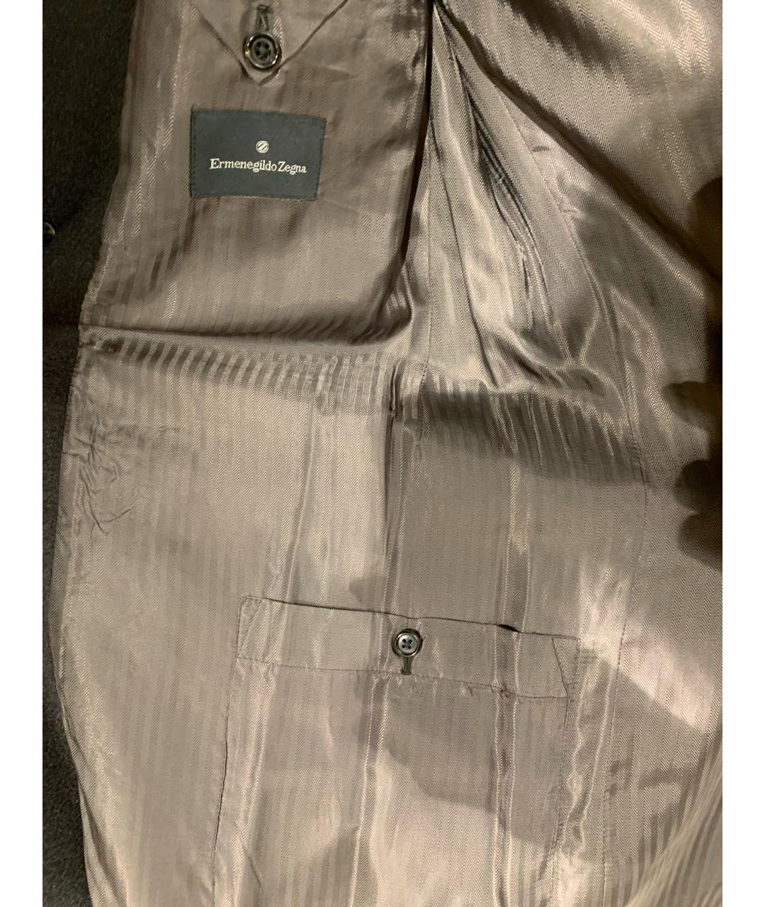 ERMENEGILDO ZEGNA XXX Черное кашемировое пальто, фото 3