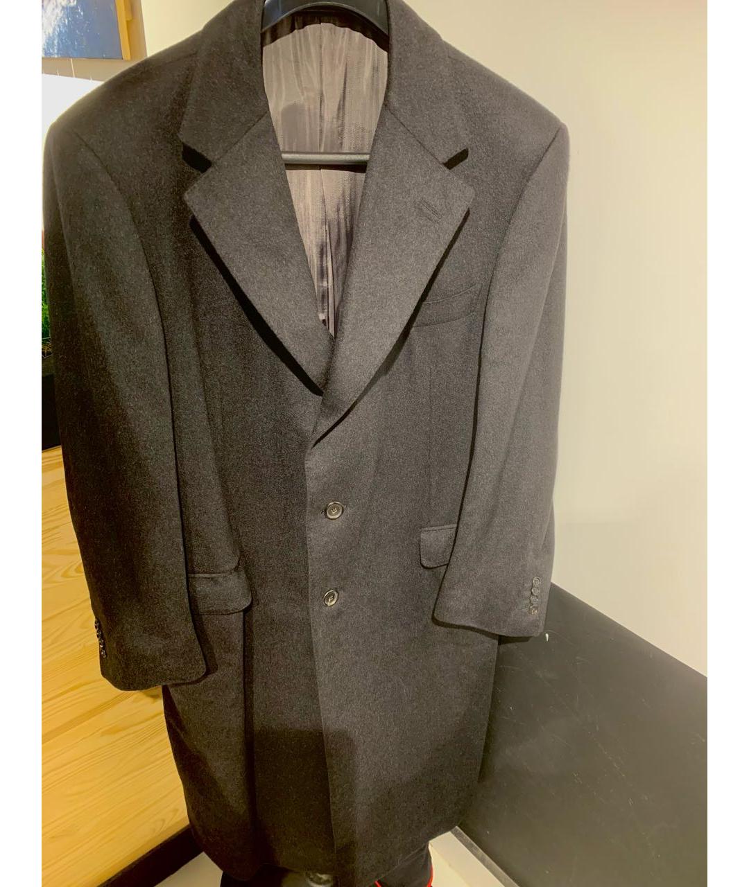 ERMENEGILDO ZEGNA XXX Черное кашемировое пальто, фото 7