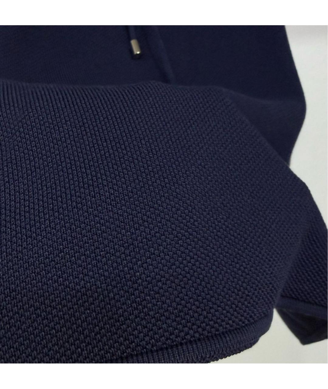 CHANEL Темно-синяя хлопковая юбка мини, фото 4