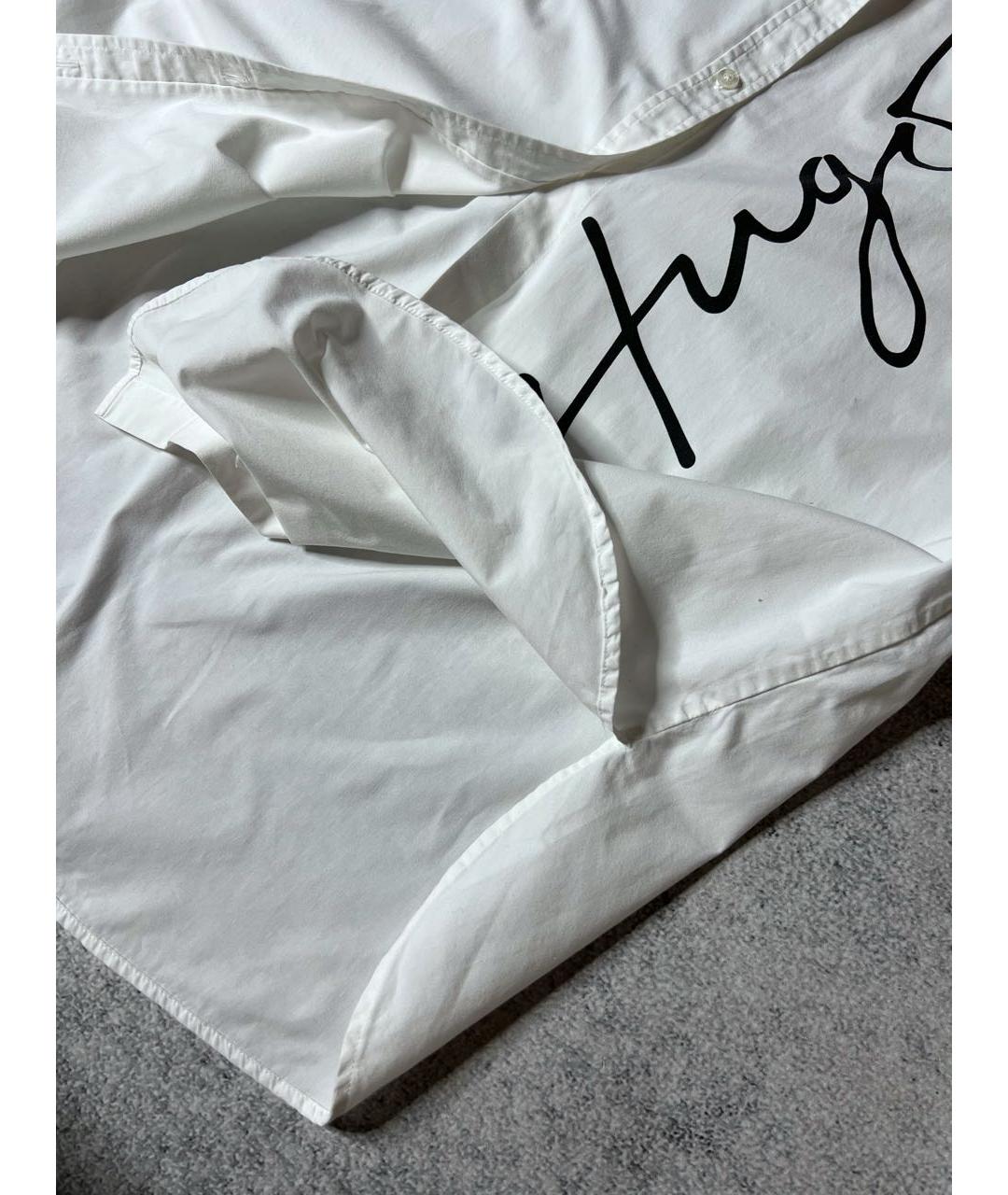 HUGO BOSS Белая хлопковая рубашка, фото 7