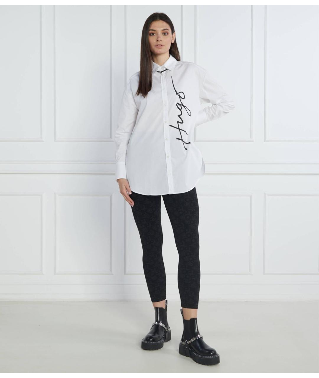 HUGO BOSS Белая хлопковая рубашка, фото 2