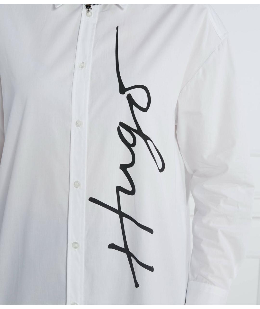 HUGO BOSS Белая хлопковая рубашка, фото 4