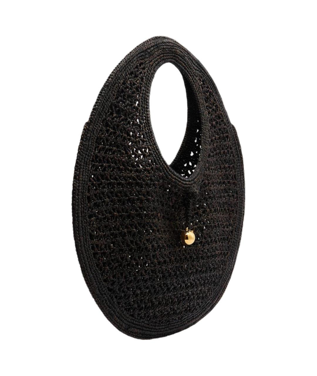 JACQUEMUS Черная тканевая сумка через плечо, фото 2