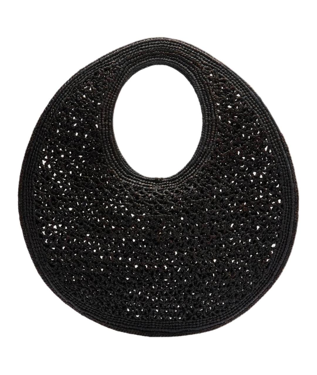 JACQUEMUS Черная тканевая сумка через плечо, фото 3