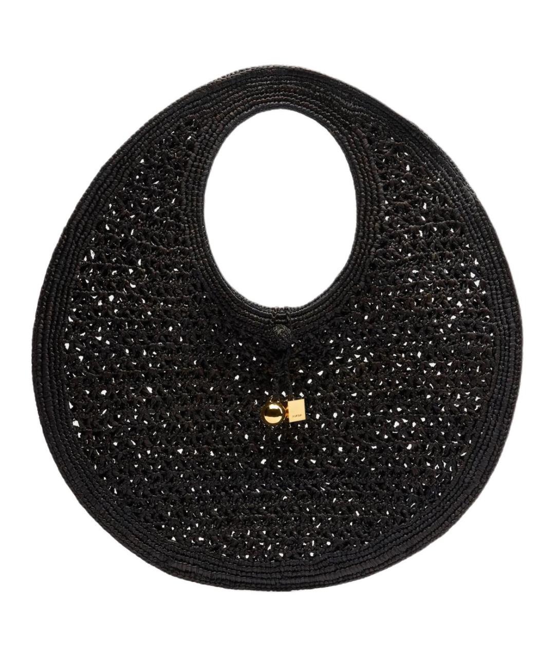 JACQUEMUS Черная тканевая сумка через плечо, фото 1