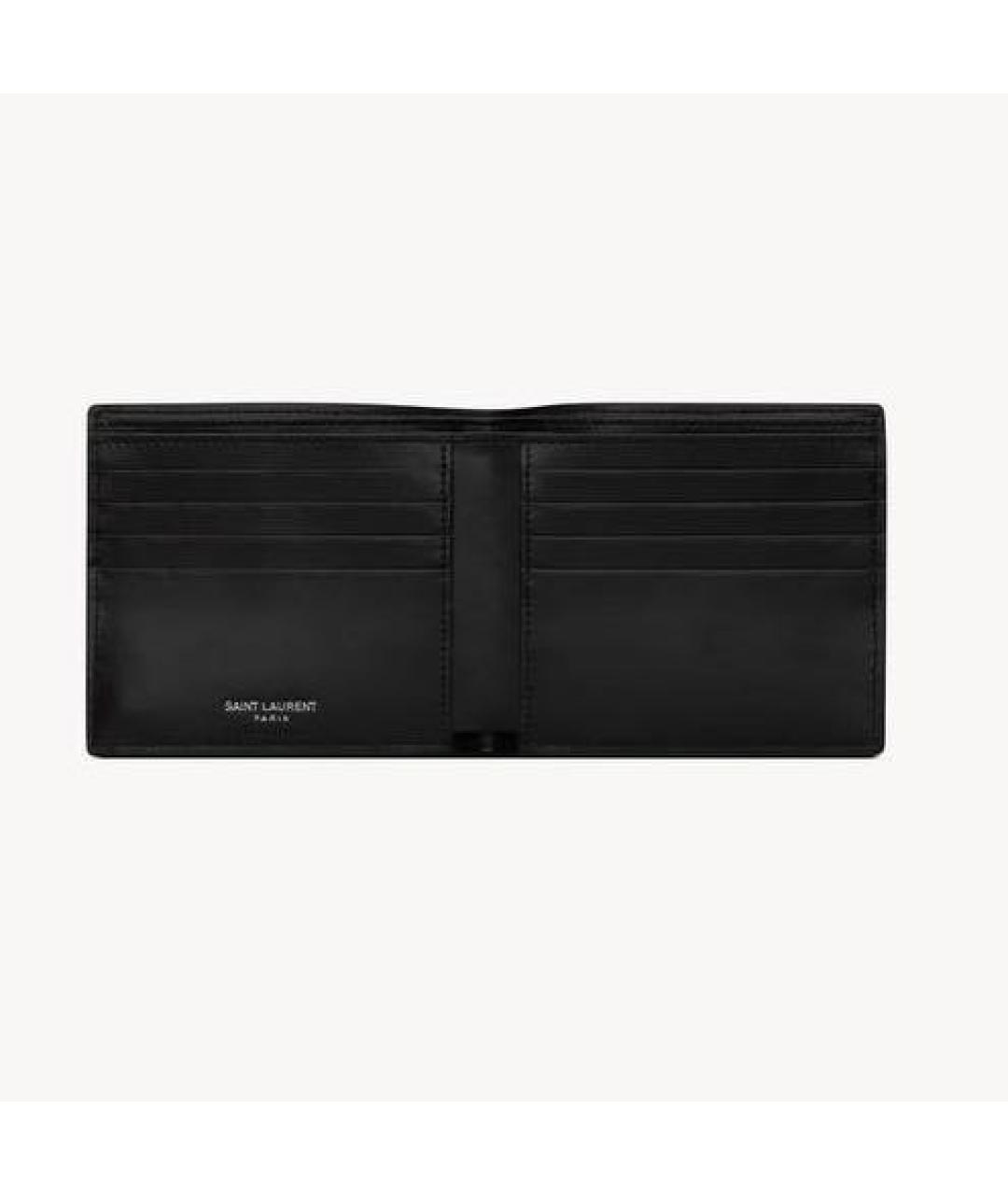 SAINT LAURENT Черный кошелек, фото 4