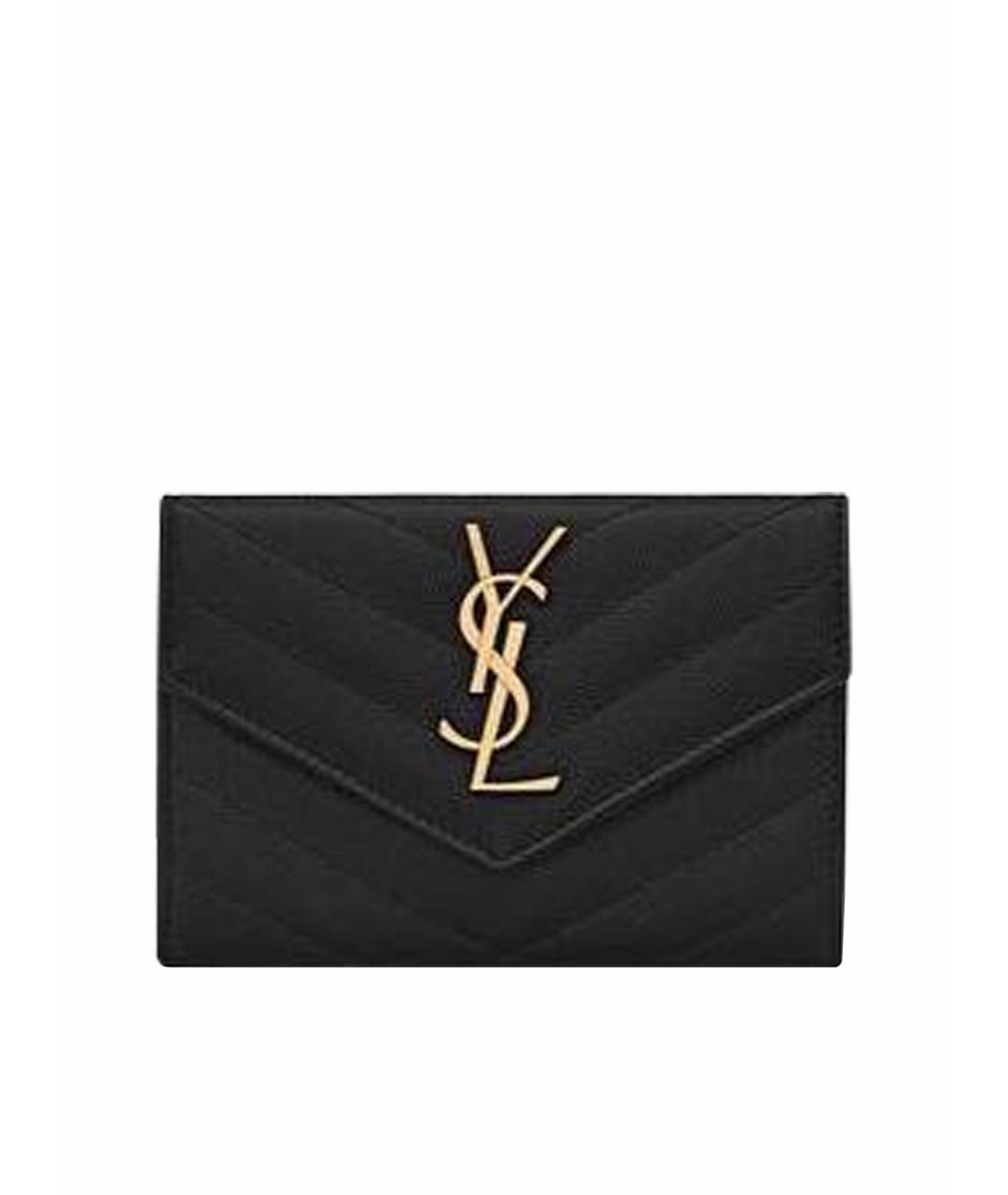 SAINT LAURENT Черный кошелек, фото 1