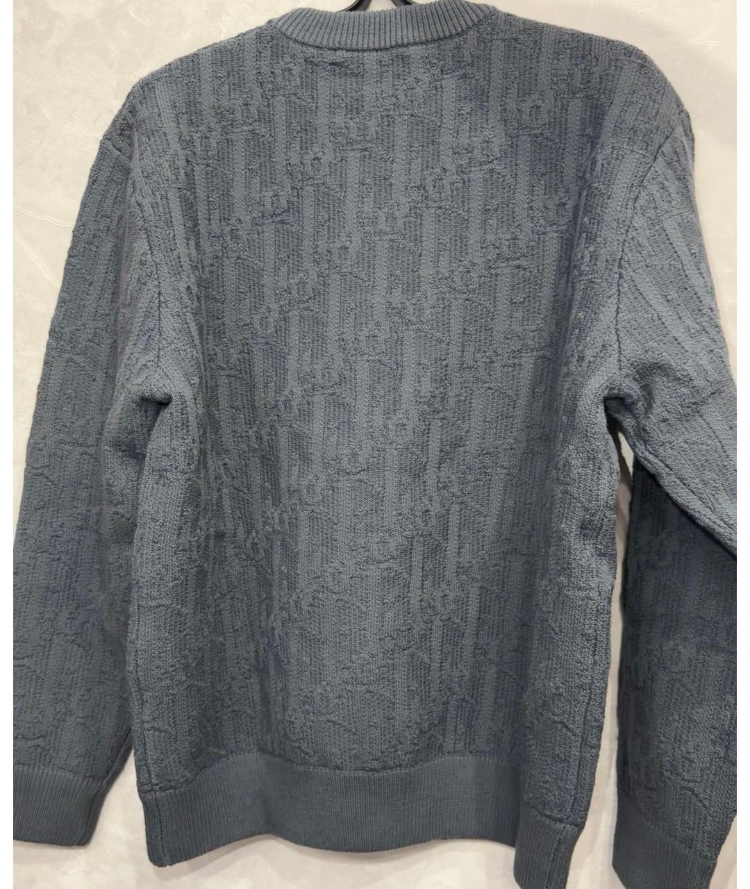 CHRISTIAN DIOR Серый хлопковый джемпер / свитер, фото 2