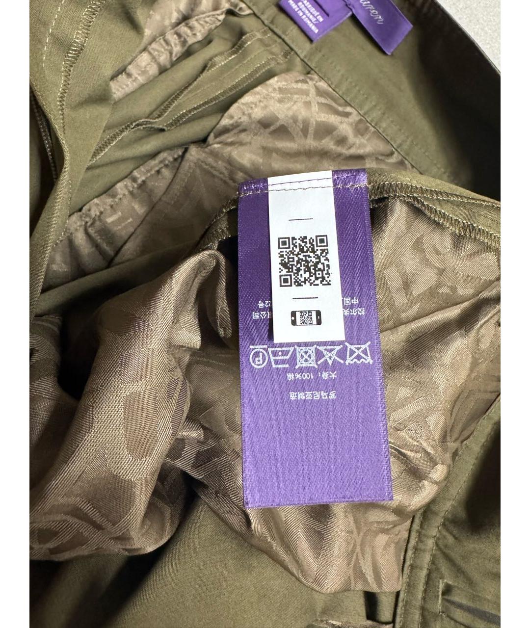 RALPH LAUREN Хаки хлопковые брюки широкие, фото 4