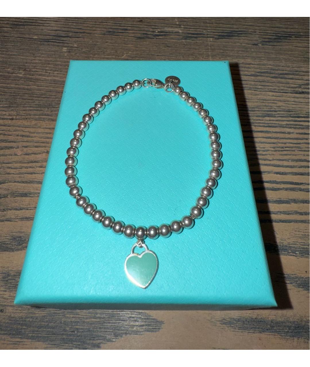 TIFFANY&CO Бирюзовый серебряный браслет, фото 2