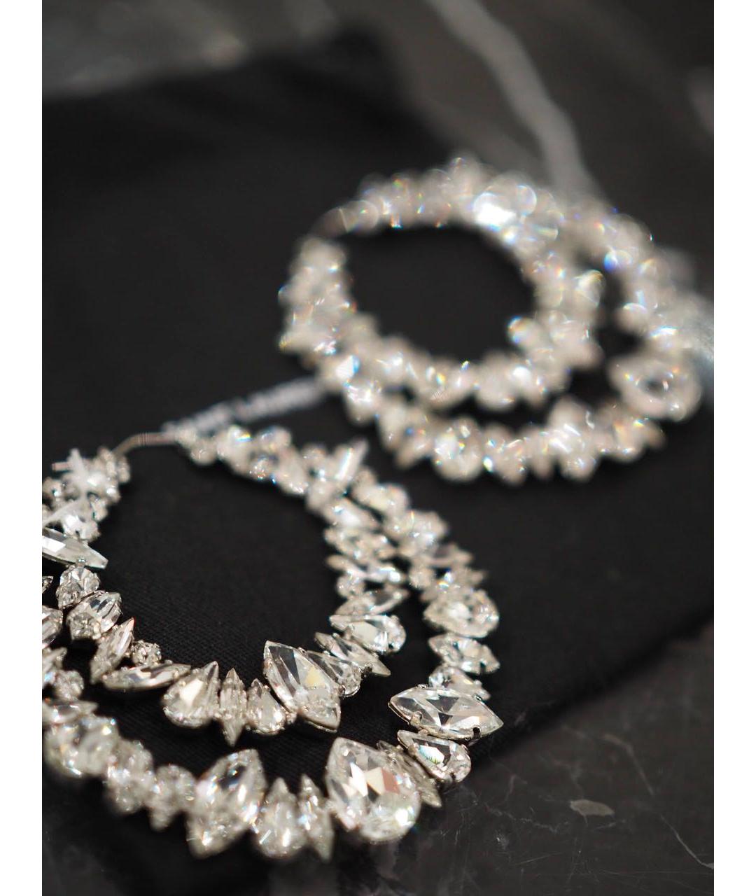 SAINT LAURENT Серебряные металлические серьги, фото 6