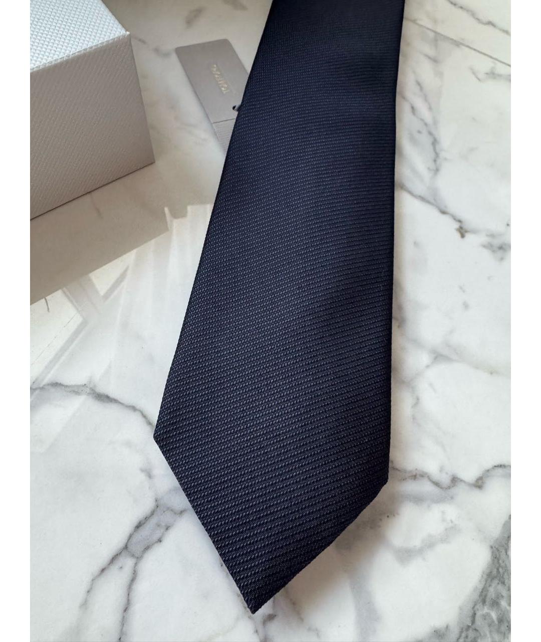 TOM FORD Темно-синий шелковый галстук, фото 5