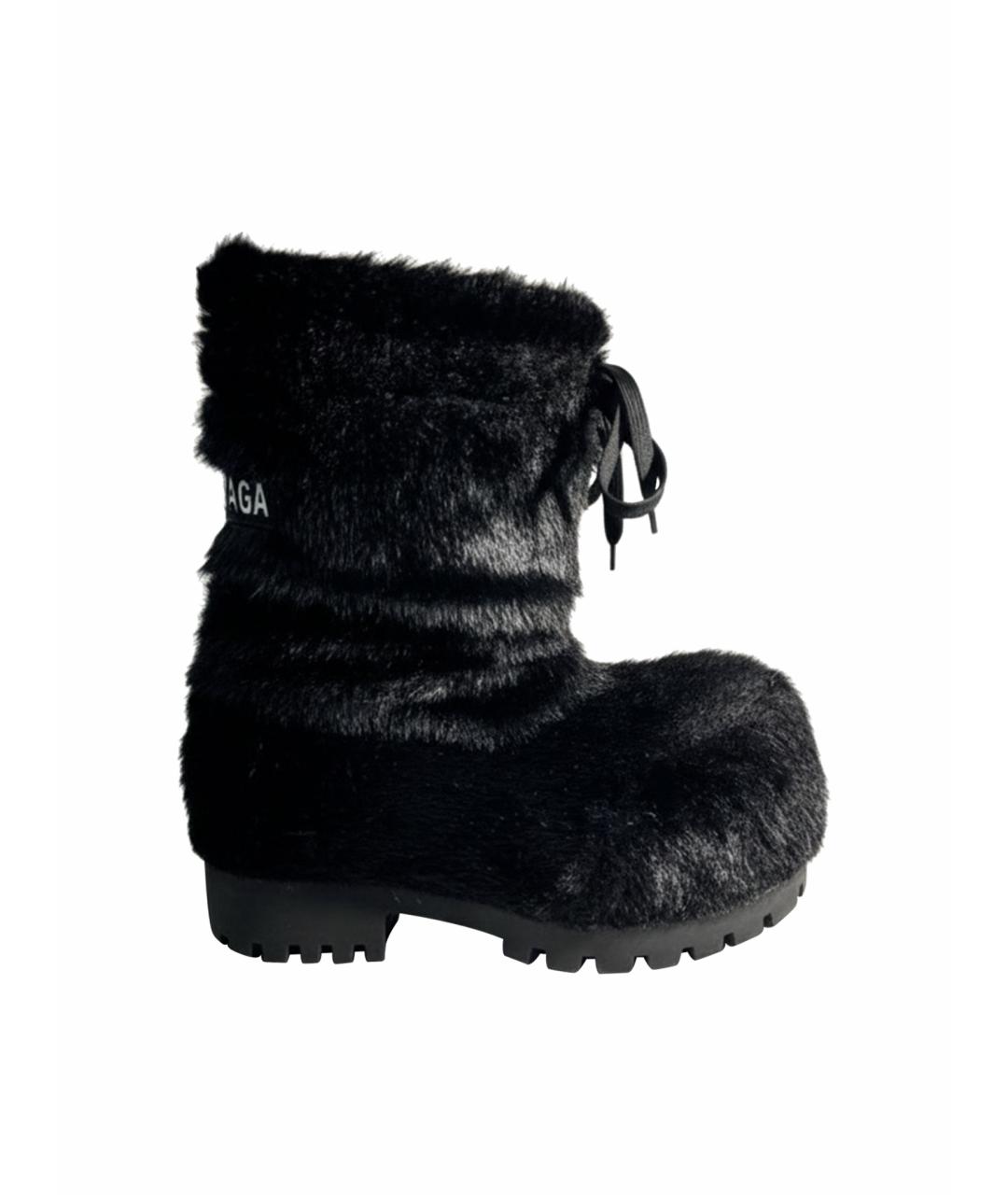 BALENCIAGA Черные ботинки, фото 1