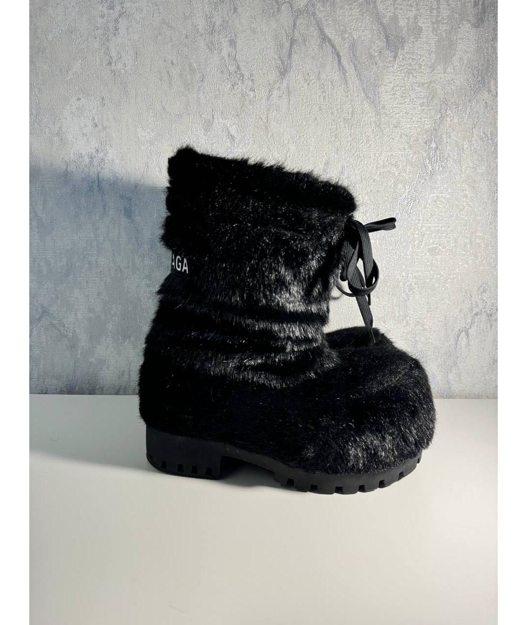 BALENCIAGA Черные ботинки, фото 5