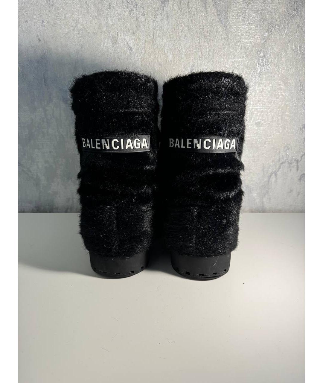 BALENCIAGA Черные ботинки, фото 4