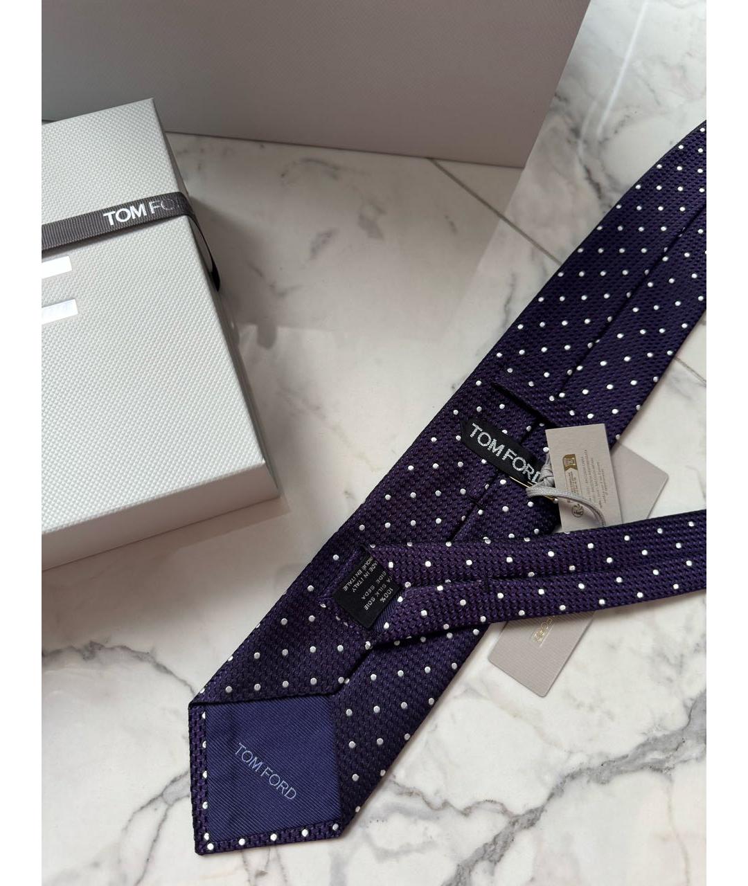 TOM FORD Фиолетовый шелковый галстук, фото 4