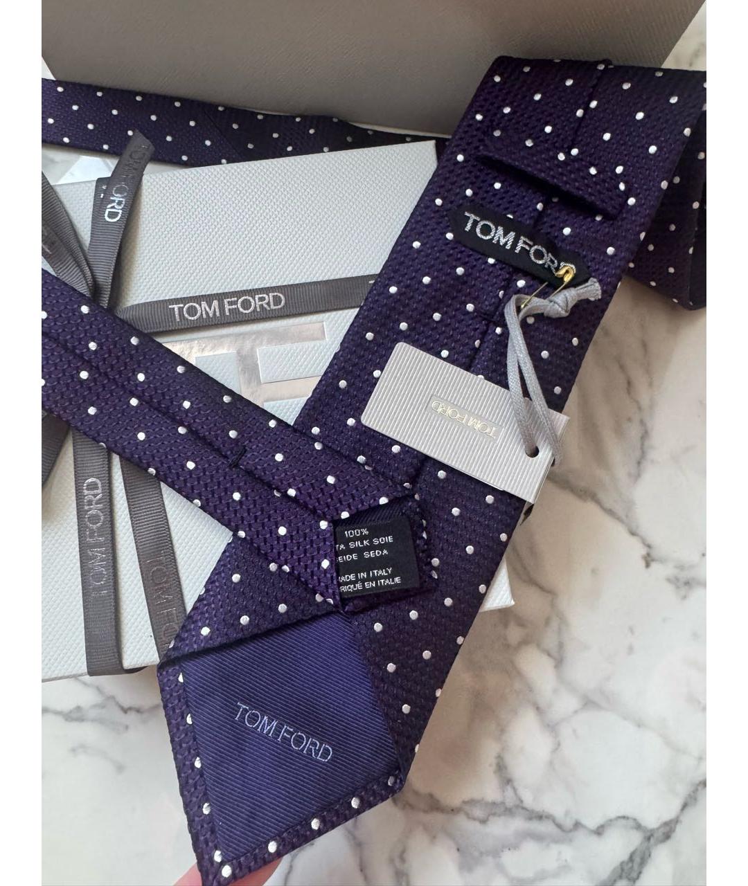 TOM FORD Фиолетовый шелковый галстук, фото 2