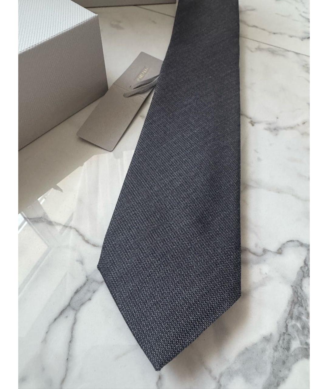 TOM FORD Антрацитовый шелковый галстук, фото 4