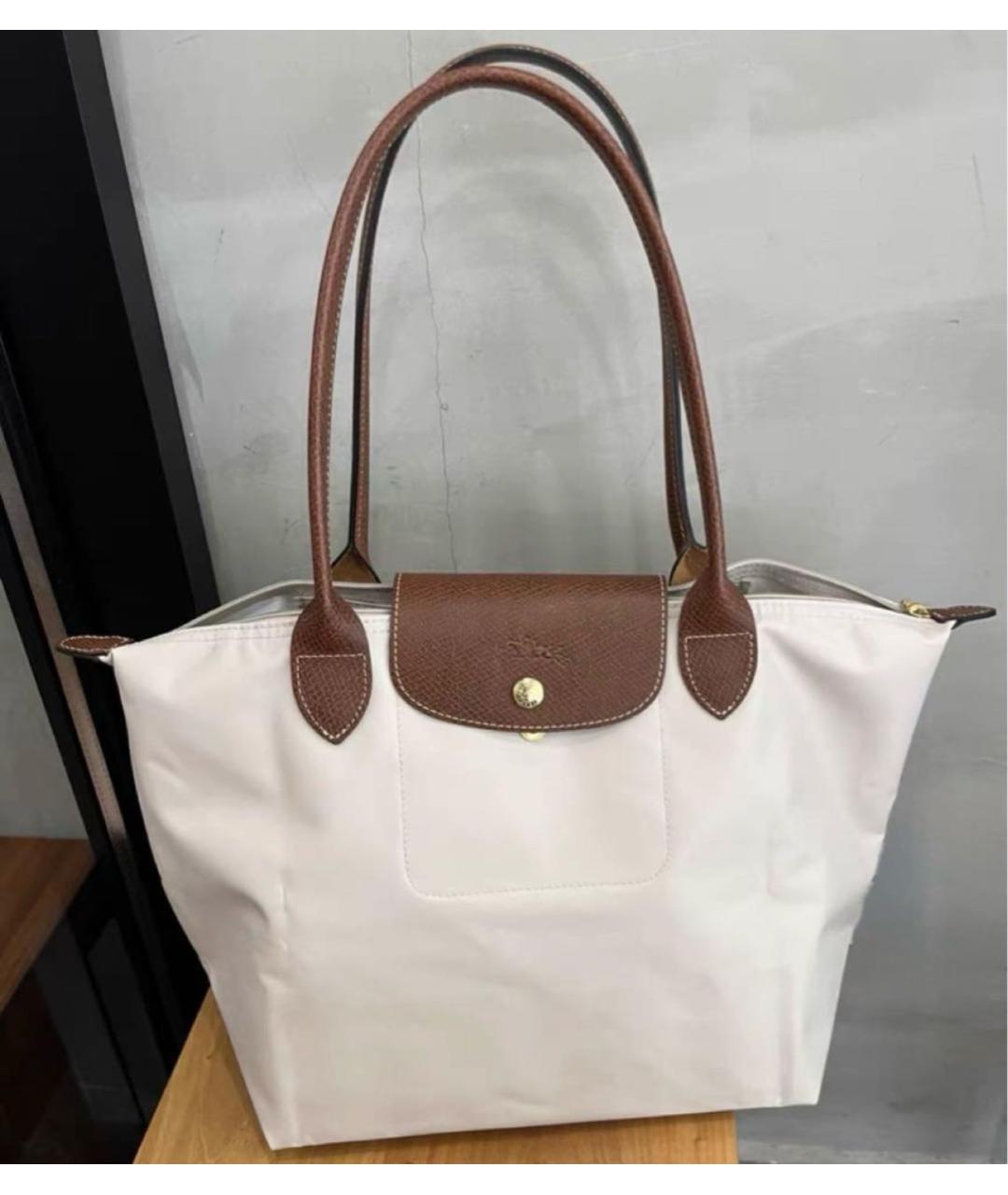 LONGCHAMP Бежевая тканевая сумка тоут, фото 7