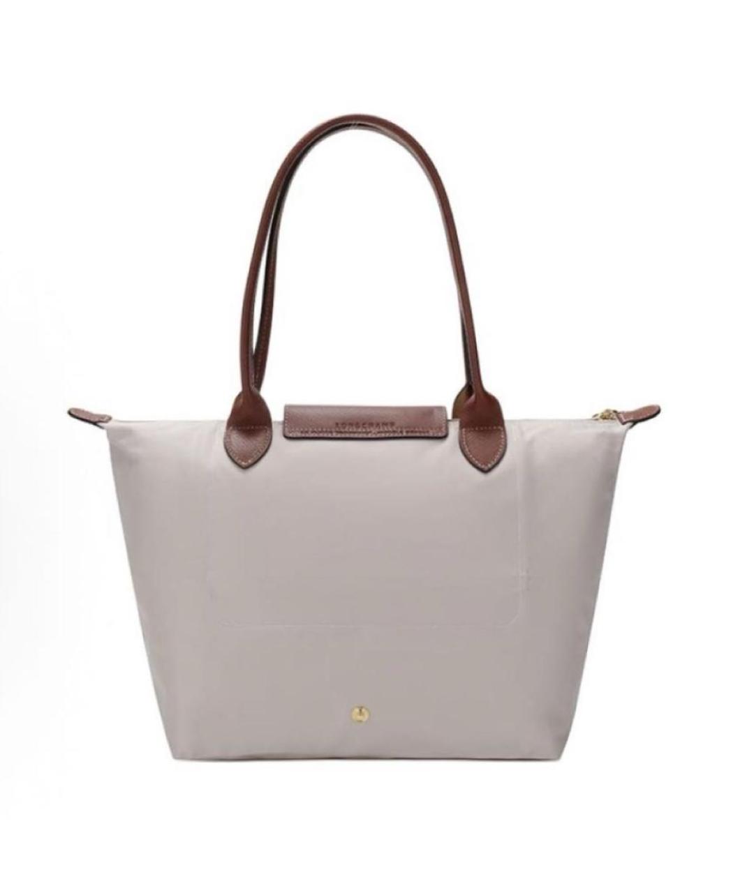 LONGCHAMP Бежевая тканевая сумка тоут, фото 2